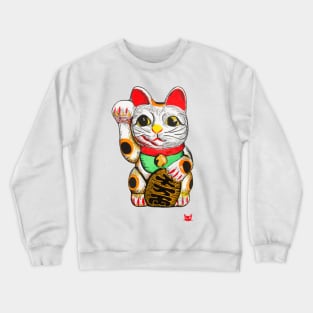 Maneki-neko, Lucky Cat Crewneck Sweatshirt